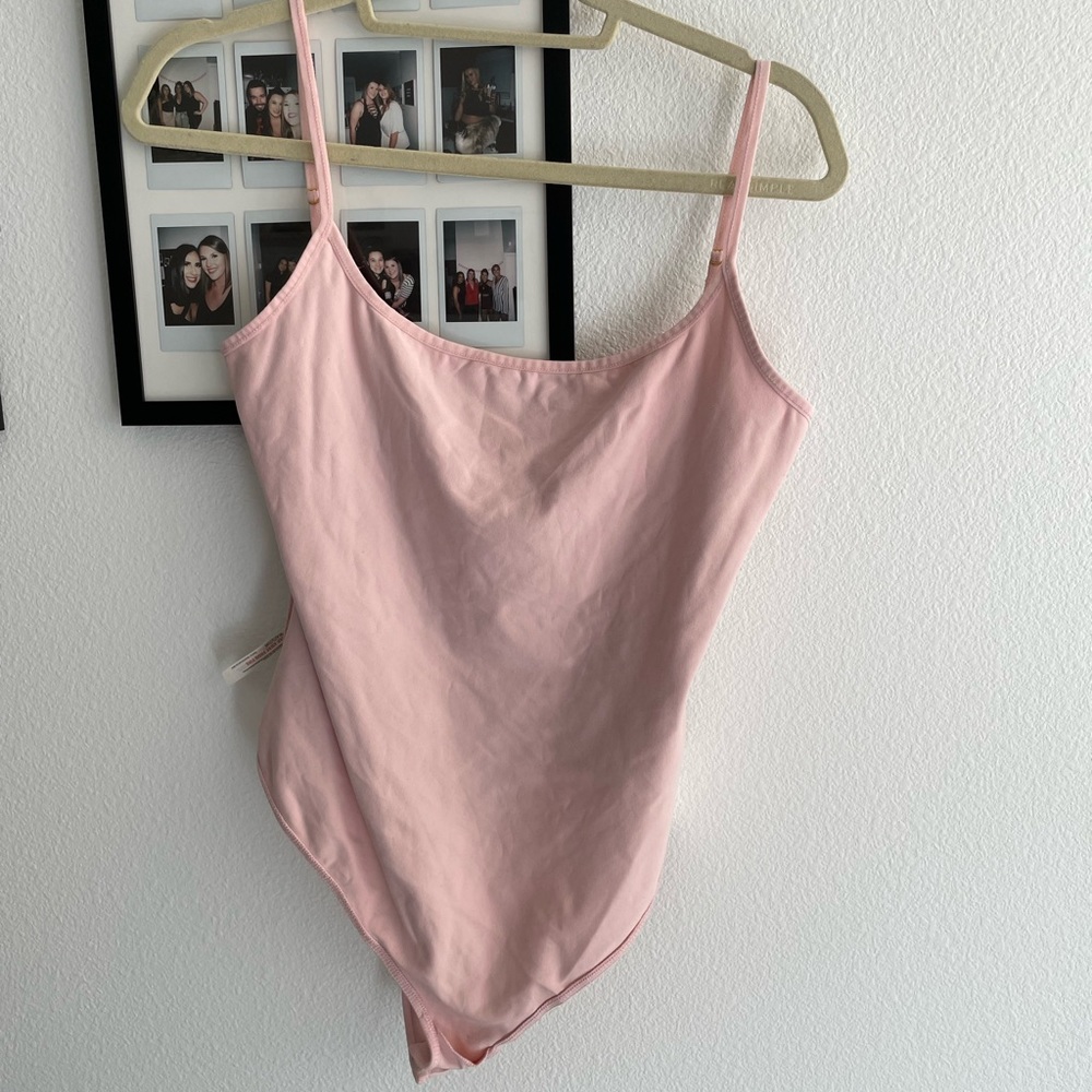 Pink Free People Bodysuit